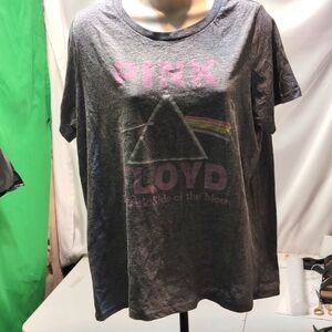 Pink Floyd Dark Side Of The Moon Retro Band Tee Gray Size XXL